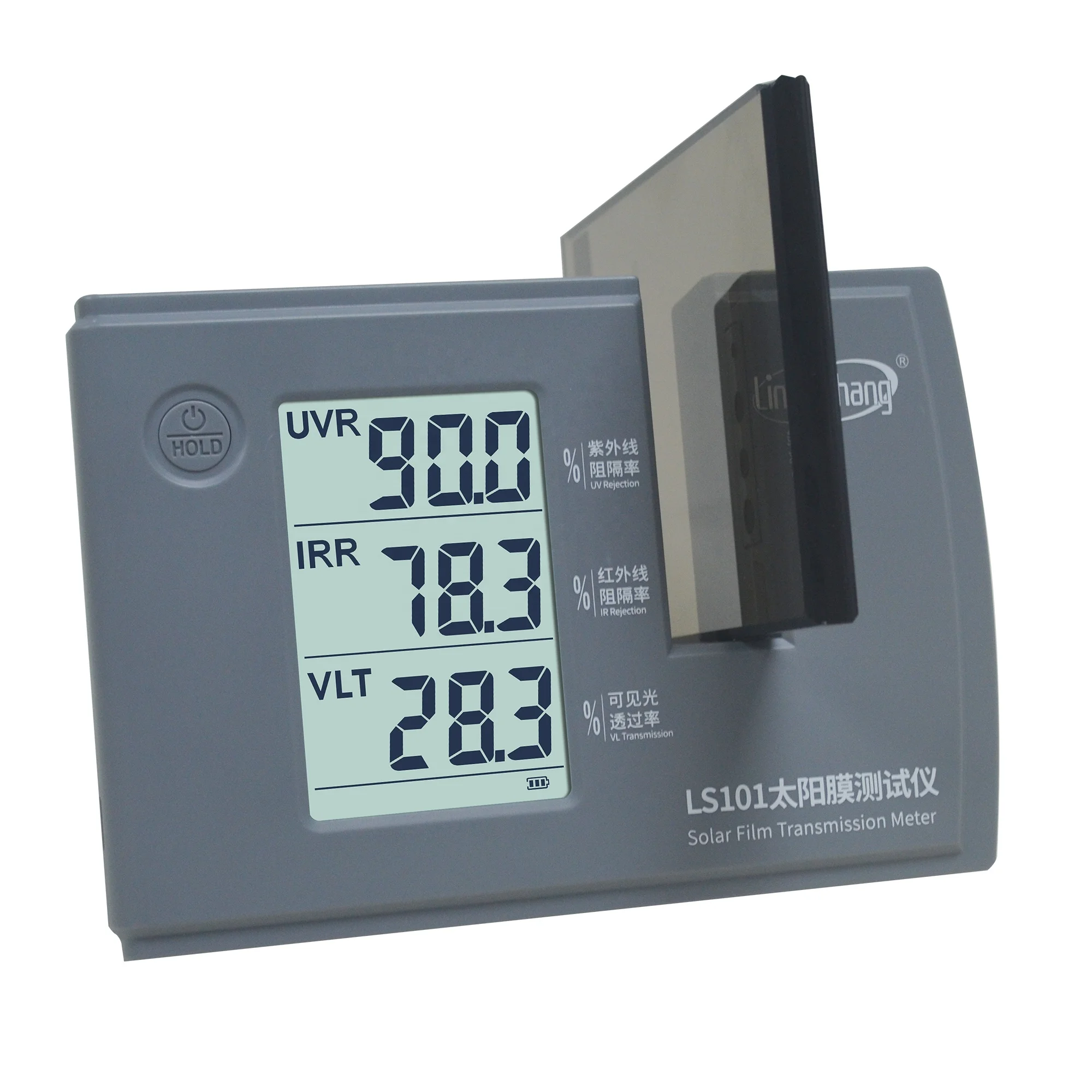 

Portable Window Tint Meter LS101 Transmission Meter for Ultraviolet Infrared Rejection Rate Visible Light Transmission