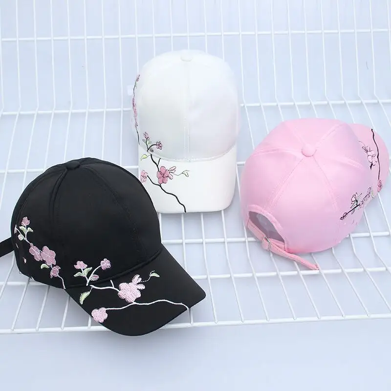 

Модная летняя хлопковая бейсболка унисекс с вышивкой сливы, новые Снэпбэк кепки для путешествий и спорта, регулируемые мужские и женские кепки от солнца