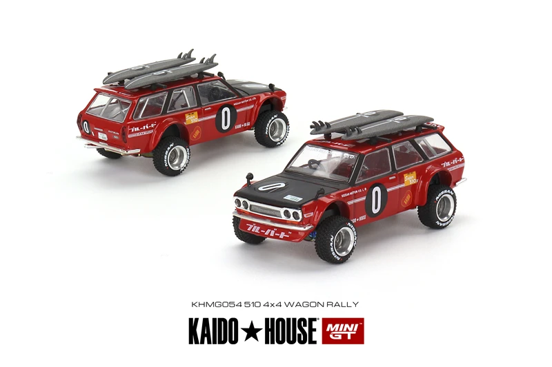 

Kaido House + MINIGT Datsun KAIDO 510 Wagon Kaido GT Surf Safari RS V2 KHMG054 Alloy Car Model Simulation Toy Boy Toy Series
