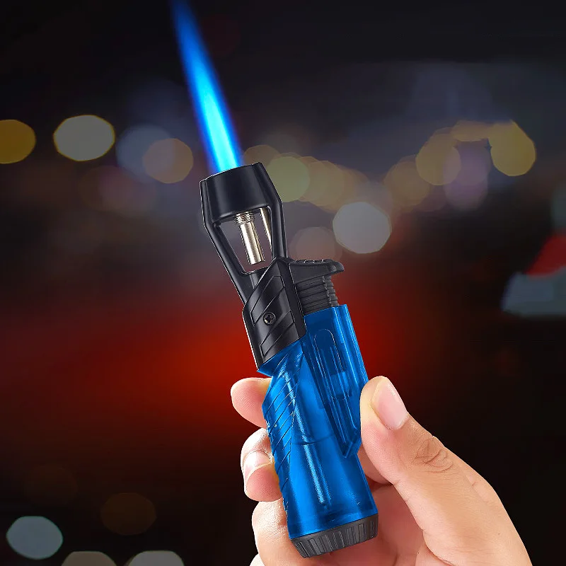 Прозрачная газовая турбо-зажигалка аксессуары для курения ветрозащитные