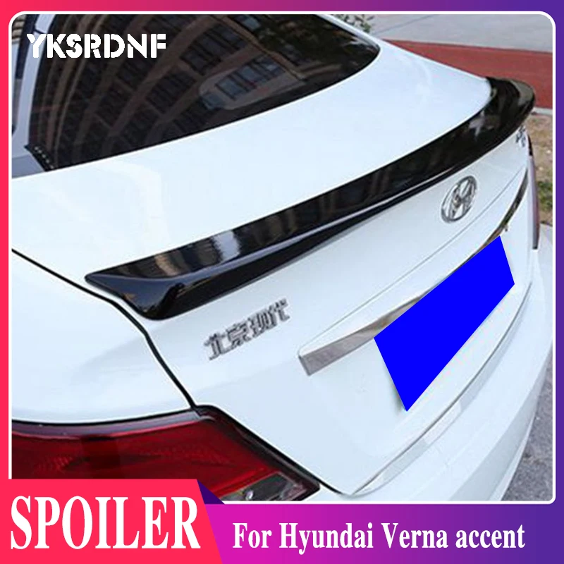 

Спойлер для Hyundai Verna accent, спойлер из АБС-материала для заднего крыла автомобиля, задний спойлер грунтового цвета для Hyundai Verna 2010-2015