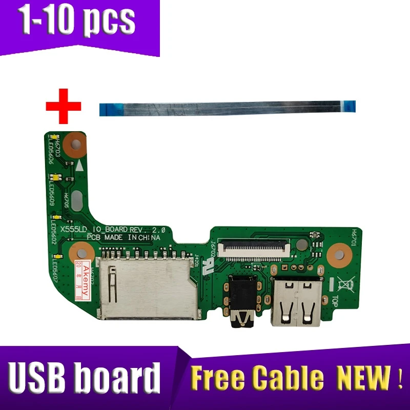 

1-10 шт. для ASUS X555 X555L X555LD X555LD_IO USB плата для чтения аудиокарт REV: 2,0 MB 100% протестирована Быстрая доставка