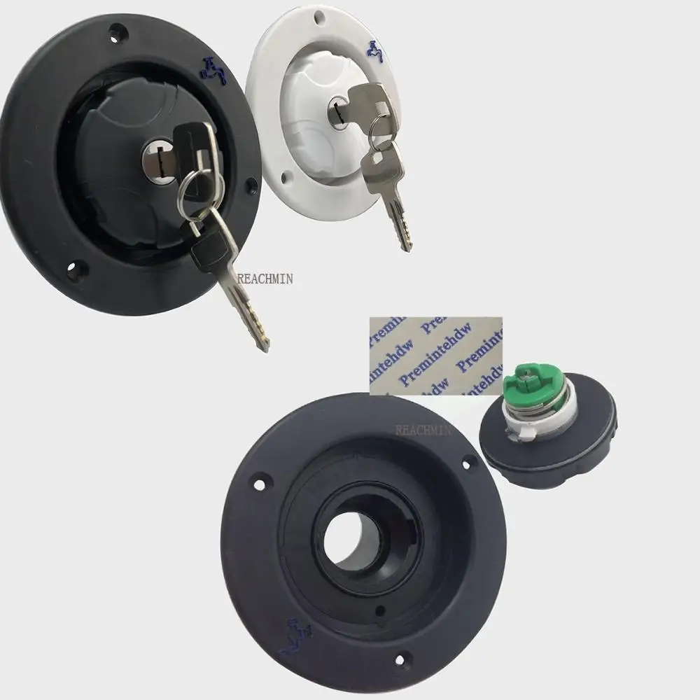

White Black Plastic Gravity Fresh Water Fill Hatch Inlet RV Trailer Caranvan Yacht Accessories
