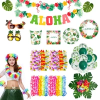 tropical hawaiian party decoration hawaii party supplies flamingo decor luau wedding birthday party accessories aloha