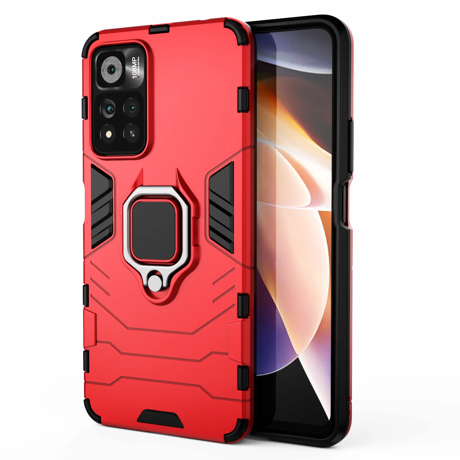 

For Cover Xiaomi Redmi Note 11 Pro Case For Redmi Note 11 Pro Capas Ring Stand Bumper Phone Cover For Redmi Note 11 Pro 10 S