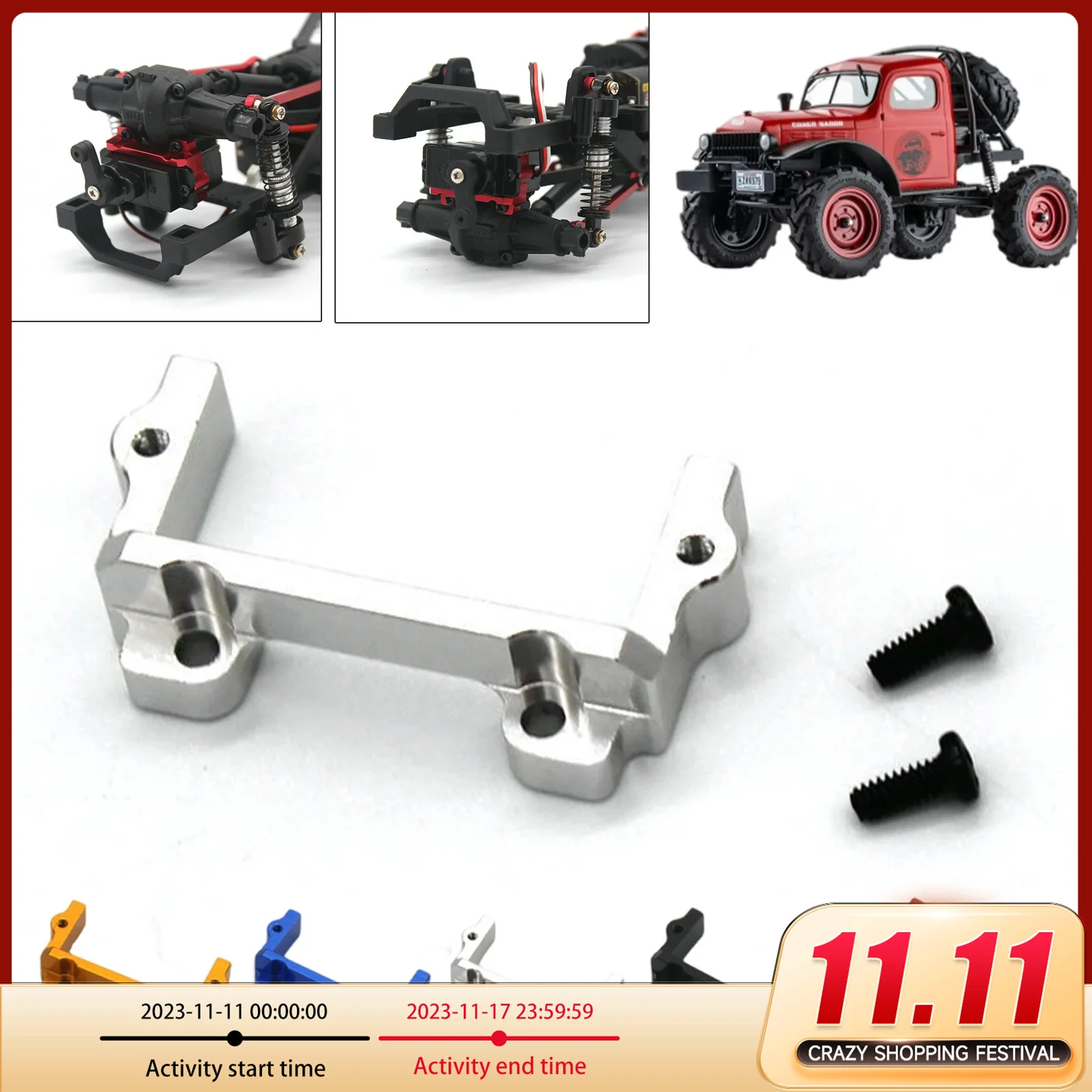 

Steering Gear Bracket Base for FMS 1/24 Power Wagon FCX24 RC Car Upgrades Parts Rc crawler RC truck model accessories