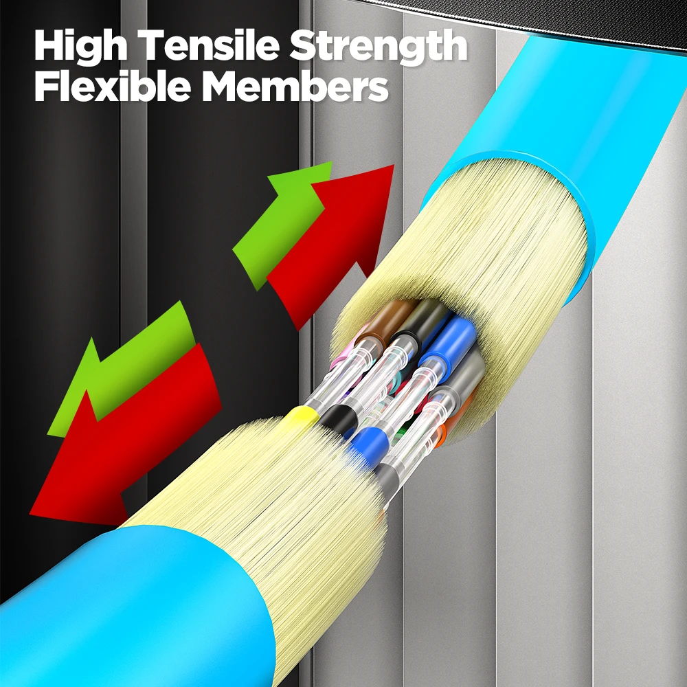 Волоконно-оптические косички AMPCOM 12-волоконные многорежимные LC OM4 50/125 мкм LSZH UPC для