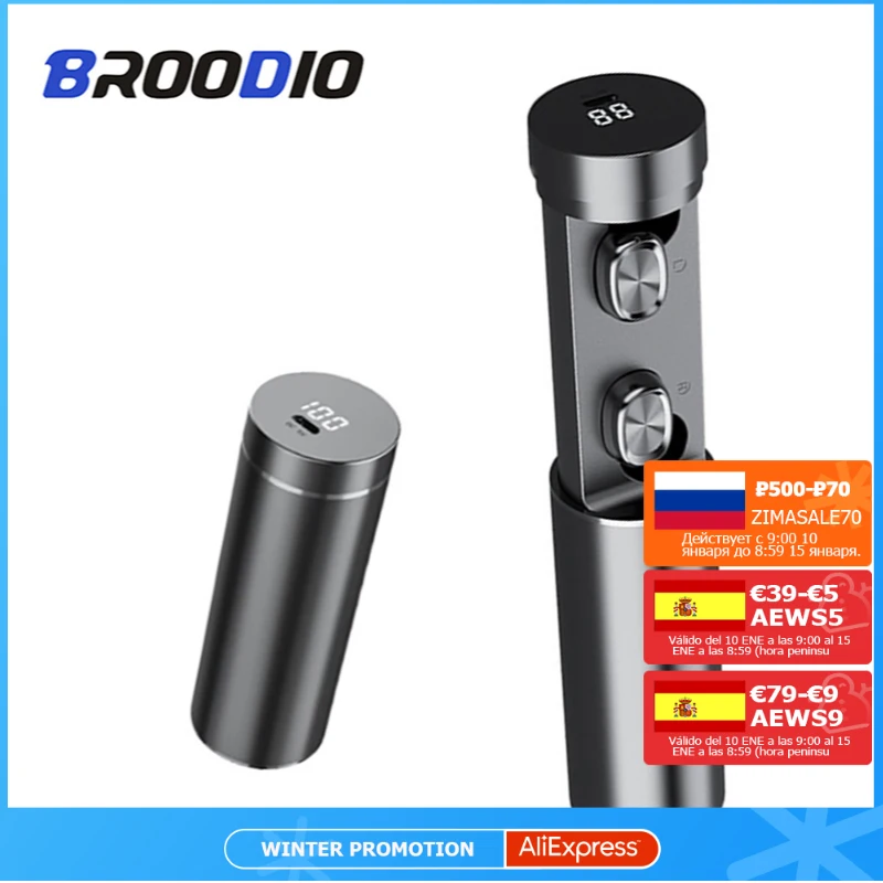 

TWS Earphones Bluetooth Wireless Headphones Headset With Microphone In Earbud Ear Sports Headphones Music Bluetooth 5.0 Earphone