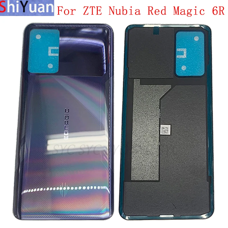 Крышка батарейного отсека задняя крышка для ZTE Nubia Red Magic 6R с логотипом запасные