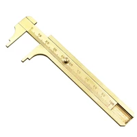 mini vernier caliper ruler copper double scale millimeter inches 80100mm sliding gauge vernier caliper ruler measuring tool