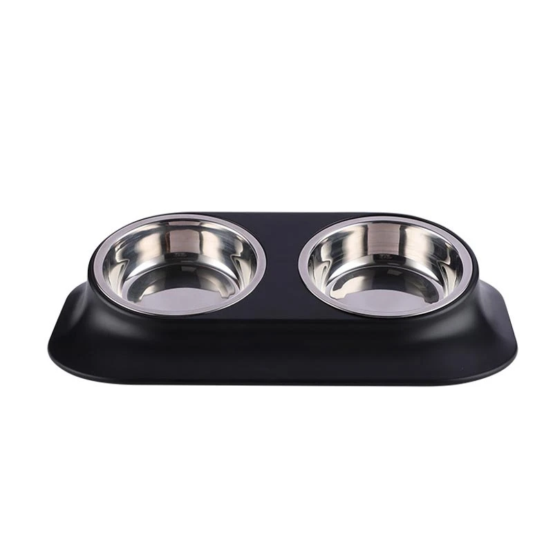 

Pet Dog Puppy Cat Feeding Stainless Steel Dish Pet Drinking Bowl Food Feed Placement