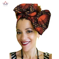 2022 african headscaft ankara necklace set african necklace matching headcaft africa wax print cotton necklace nigeria wyb62