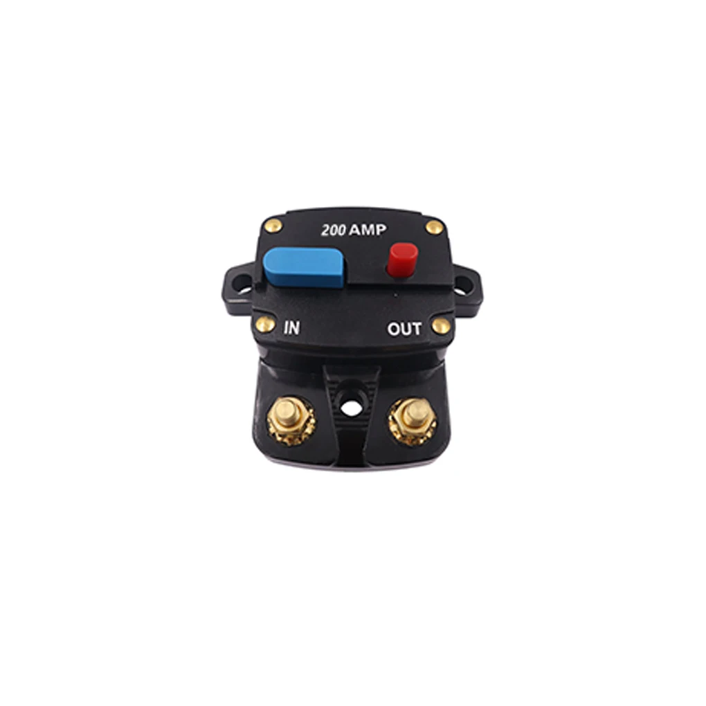 

Practical Circuit Breaker with Manual Reset Wear-resistant Fuse Inverter Waterproof Plastic Convenient Fuse Holder Boat