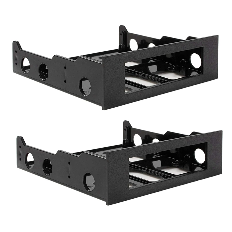 

2X 3.5 To 5.25 Hard Drive Drive Bay Front Bay Bracket Adapter,Mount 3.5 Inch Devices In 5.25Inch Bay