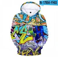 colorful street graffiti 3d hoodies fashion hoodie sweatshirts men women tracksuit boy girl pullovers streetwear casual coat