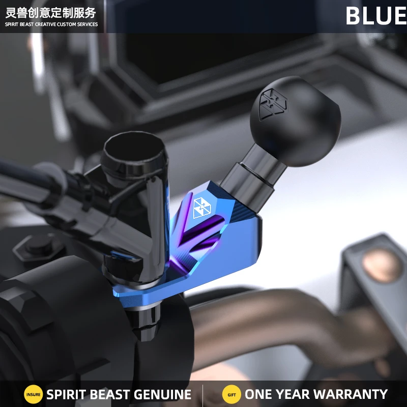 

Универсальный удлинитель для мотоцикла с шариковой головкой для зеркала заднего вида для Honda CB650R GSX750 Z900 Стандартный кронштейн с фиксированной основой