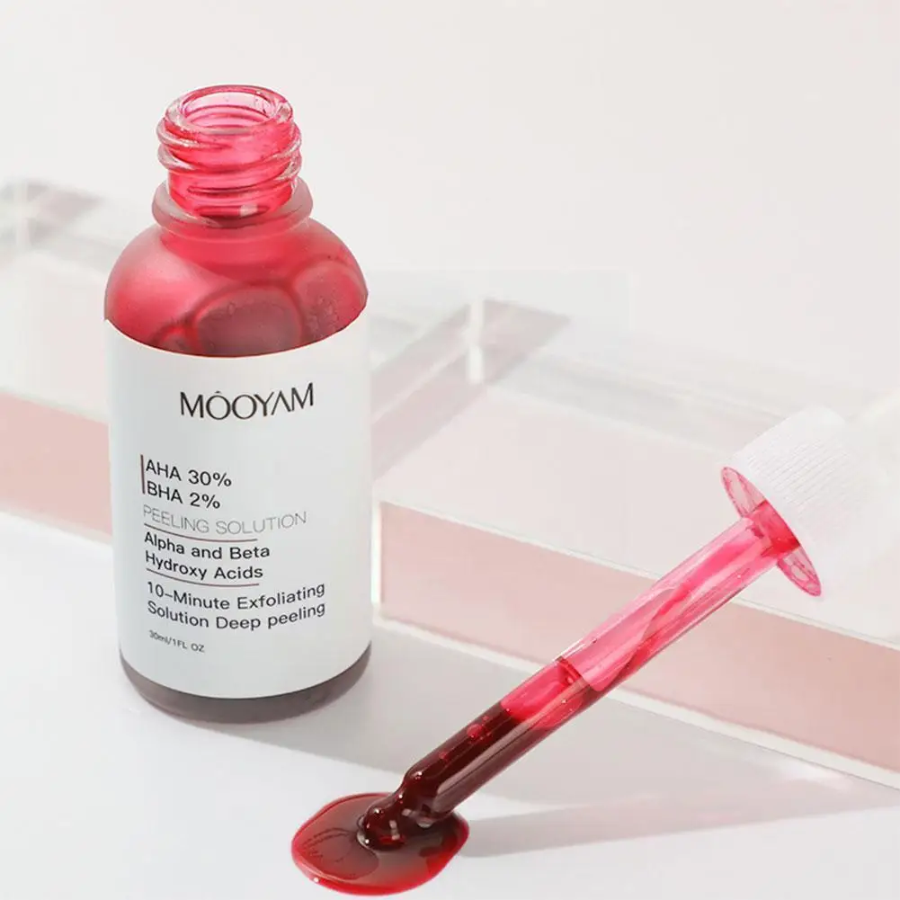 

Фруктовая кислота AHA 30% + BHA 2%, эссенция салициловой кислоты, поры, эссенция, усадка черных точек, закрытая, акне, средство для отшелушивания C4R0