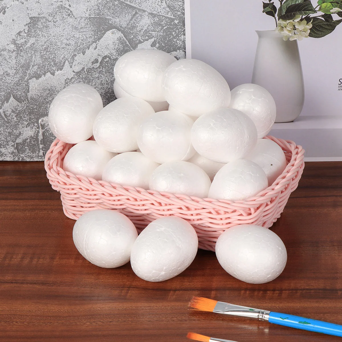 

Eggs Egg Easter Craft Styrofoam Diy White Polystyrene Inchshapes Crafts Fake Drawing Sequins Rabbit Unpainted Colorfulunfinished