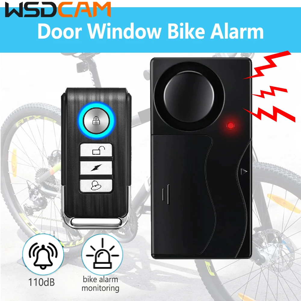 Wsdcam Беспроводная Противоугонная Сигнализация Для Велосипеда Мотоцикла Дома