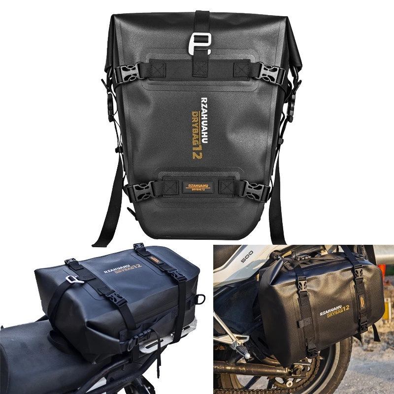 

Motorcycle Rear Bag 16L Motor Side Tail Bag Waterproof Saddle Storage Bag Motorbike Touring Bag Inner Bag Motocycle Case Luggage