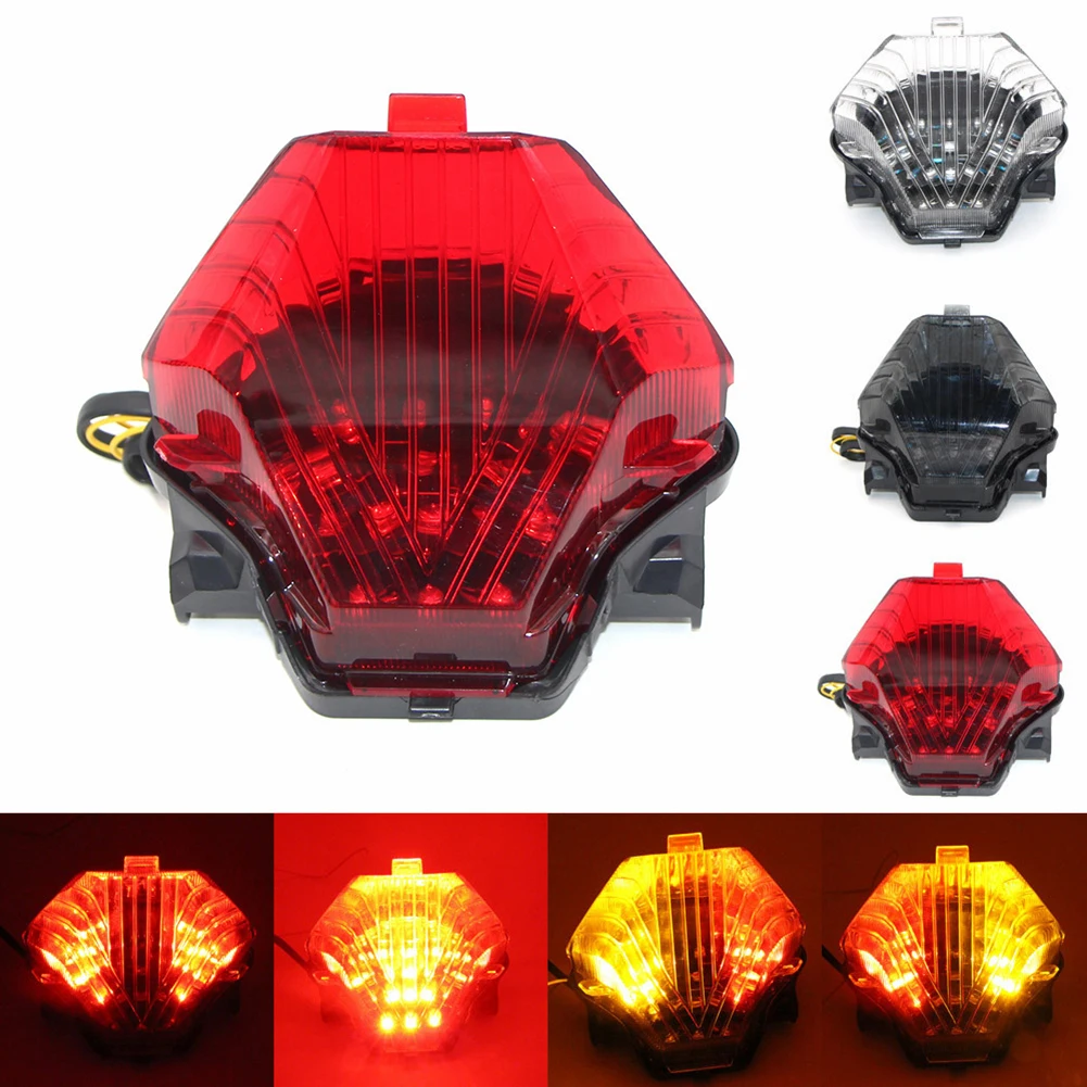 

Motorcycle Brake Light Tail Lamp With LED Turn Signals Replacement For YMH YZF R3 R25 Y15ZR MT07 FZ07 LC150 Red