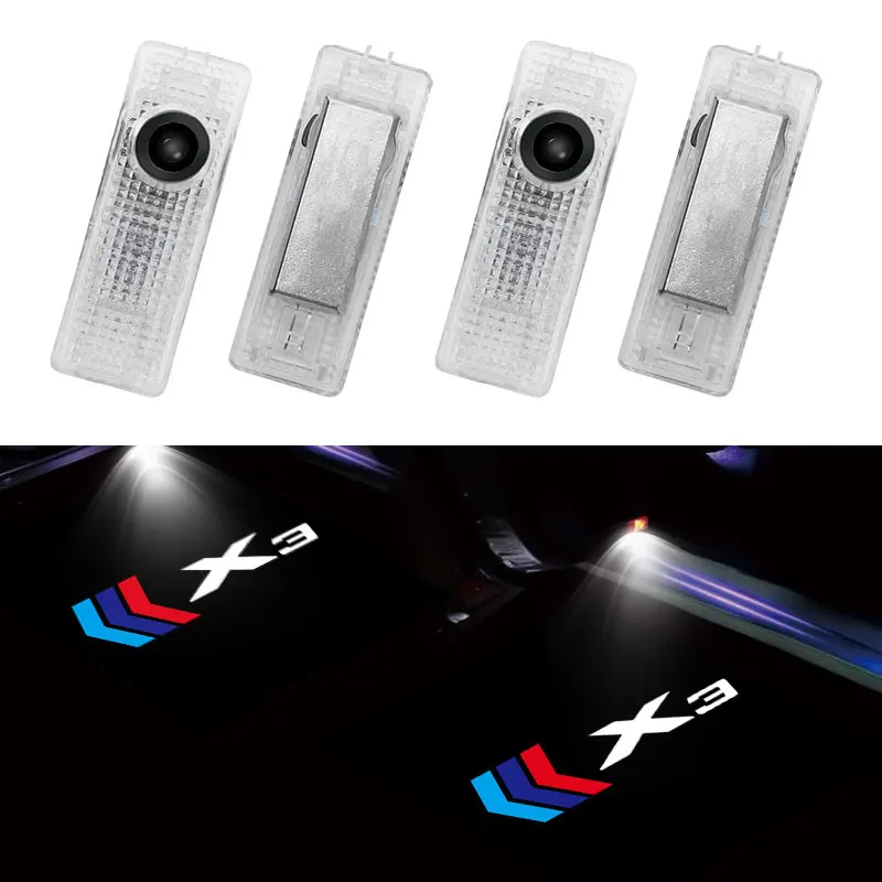 

2 Pieces Car Door Welcome Light Logo For BMW X3 Logo E83 F25 G01 G08 Car Door Light Ghost Shadow Light LED Laser Projector Lamp