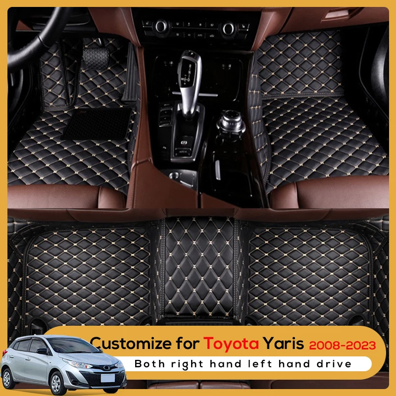 

Custom Fit Car Floor Mat for TOYOTA Yaris Accessories Interior ECO Durable Thick Carpet Customize for Left/Right Drive