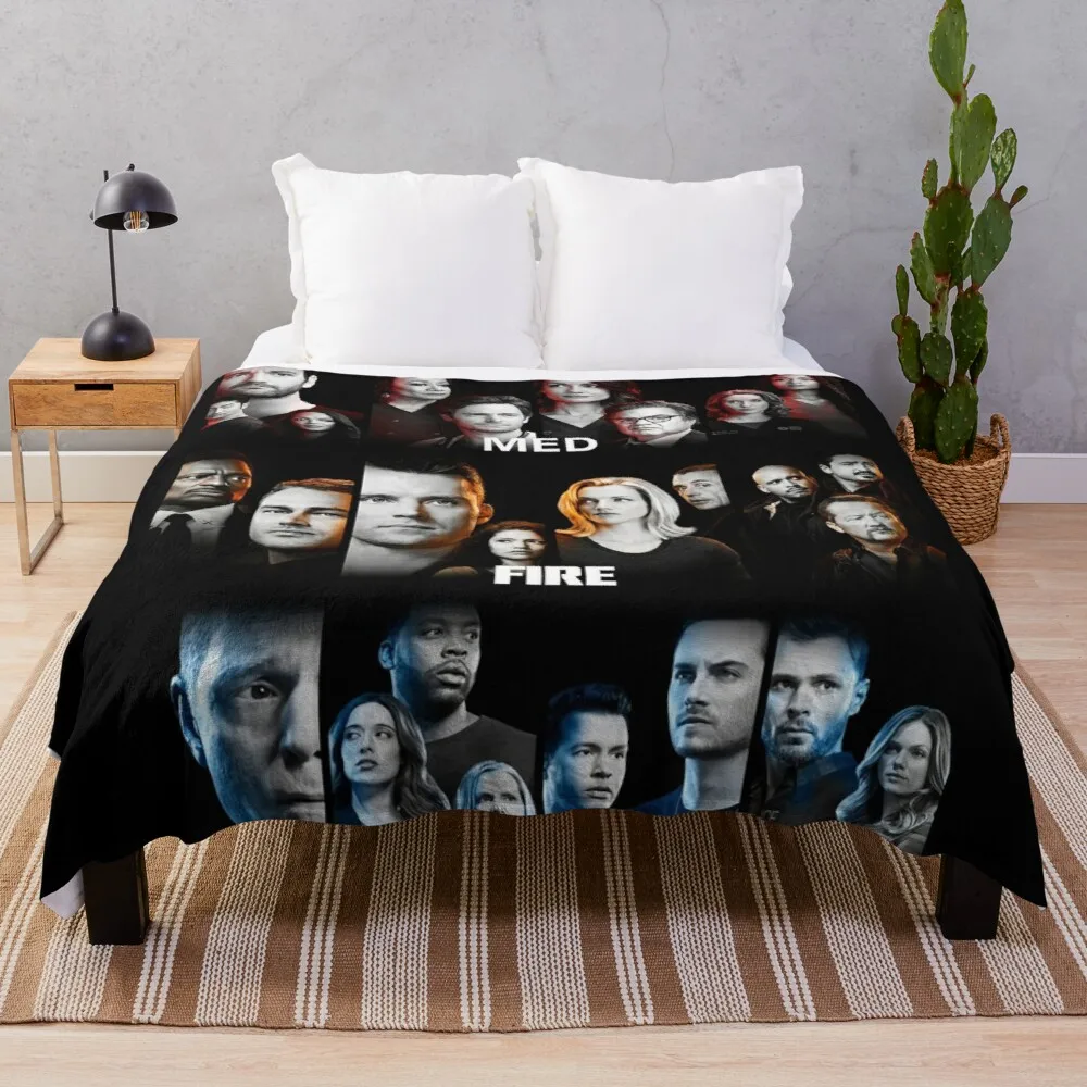 

fire pd med Throw Blanket King Flannel Blanket
