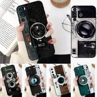 retro vintage camera phone case for huawei y9 y7 y7a y7p y6 y6pro y5 y5p prime 2020 2019 2018 2017 nova 9s 9ro 9se funda coque