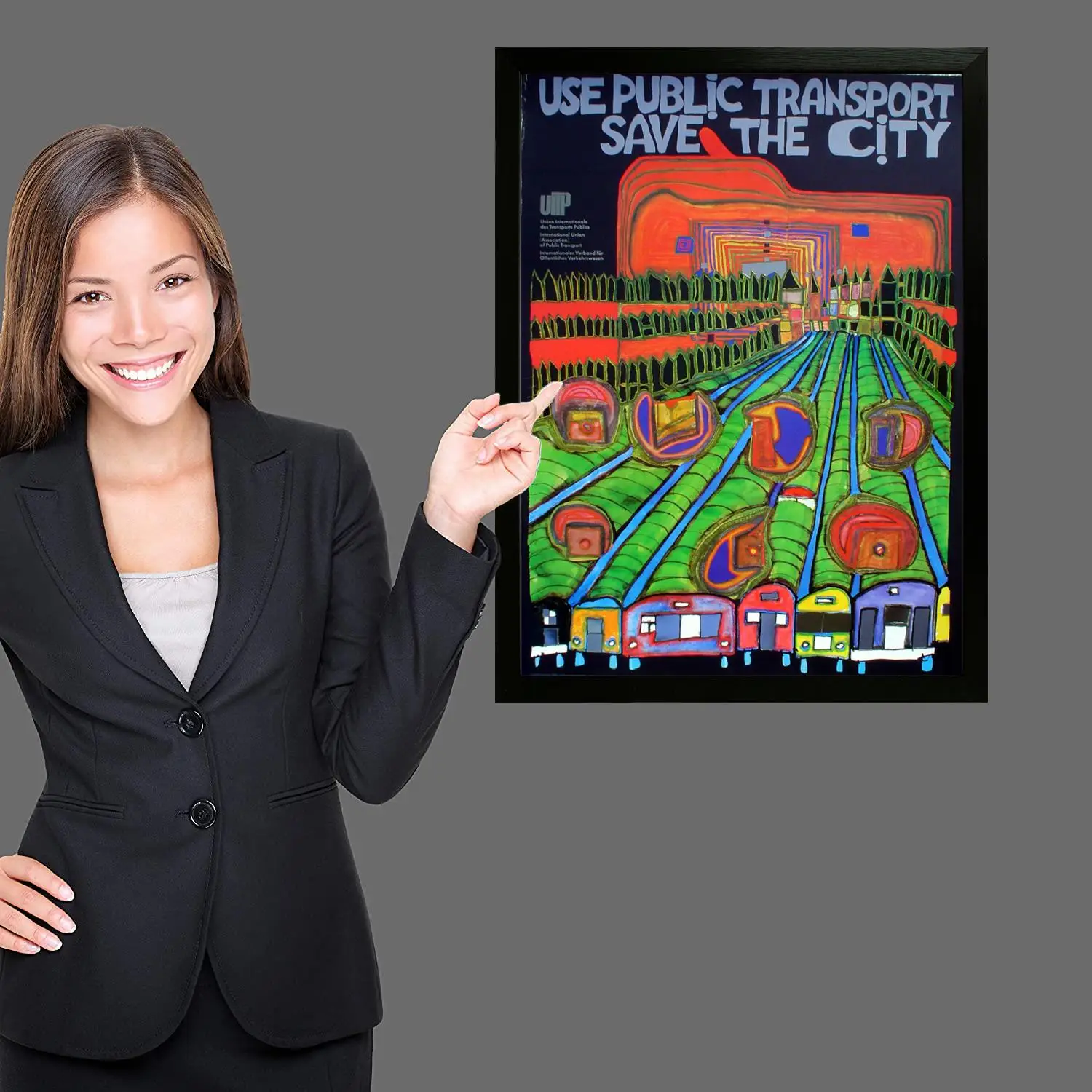 Hundertwasser Холст Художественный постер Настенное искусство Картина с принтом