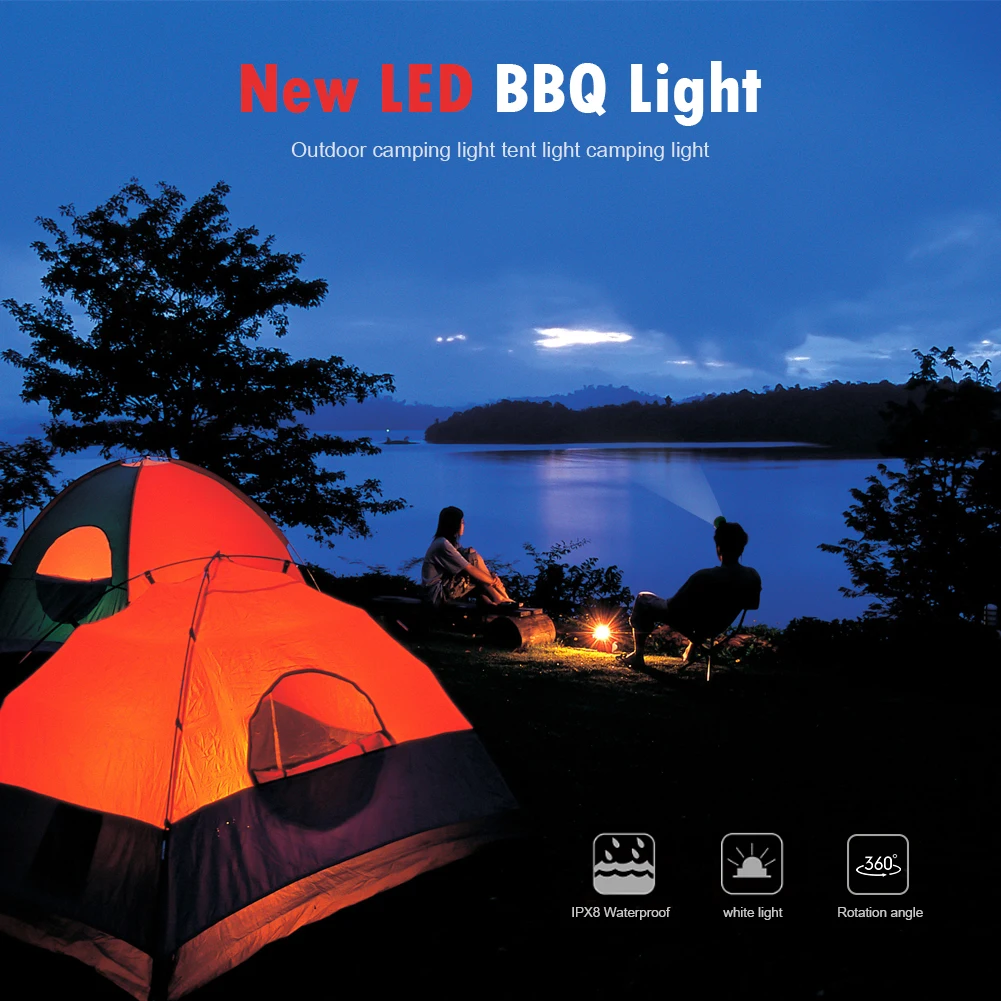 

LED BBQ Grill Light Touch Switch Dimmable SMD2835 LED Night Grilling Grill Light LED Tent Light Camping Light