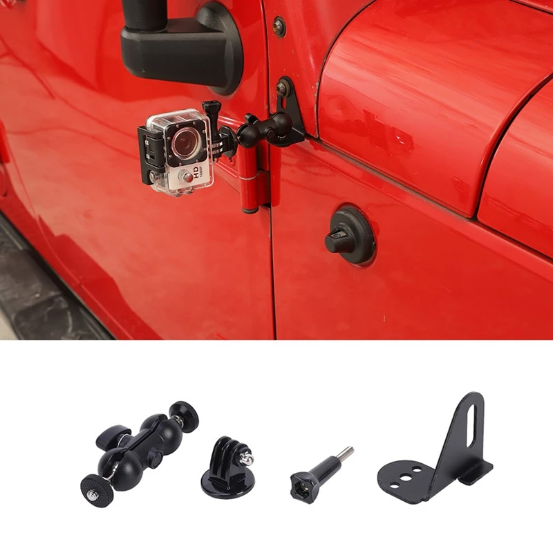 

Угловой Кронштейн капота двигателя для экшн-камеры, подставка для Jeep Wrangler JK JL JT 2007-2022, аксессуары, черный