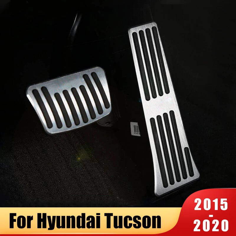 

For Hyundai Tucson TL 2015 2016 2017 2018 2019 2020 AT Car Accessories Auto Fuel Brake Clutch Pedals Pad Foot Rest Pedal Covers
