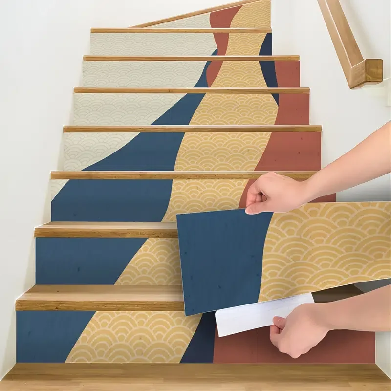 

Самоклеящиеся водонепроницаемые наклейки для лестницы с ленточным принтом