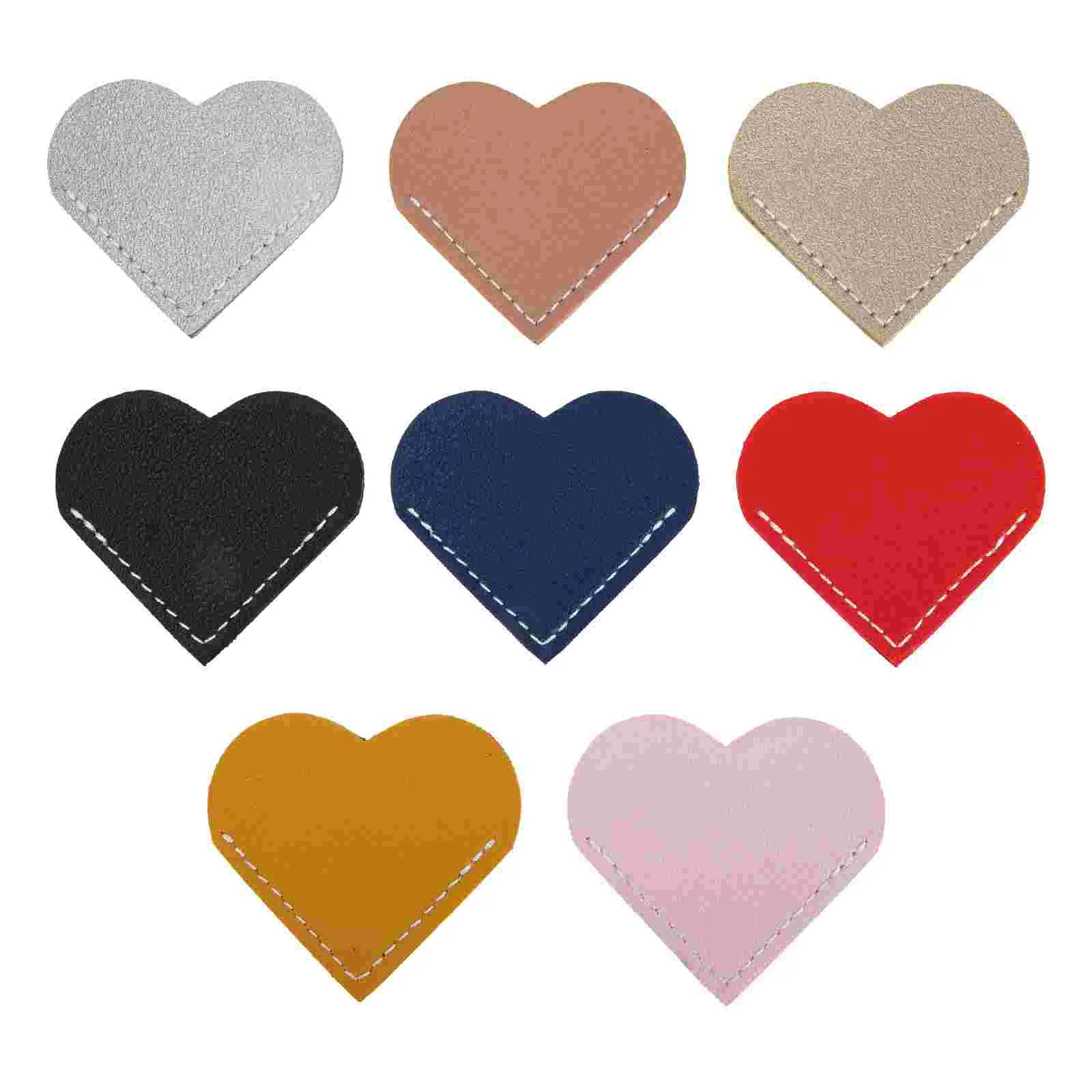 

Page Corner Bookmarkbook Heart Reading Holder Gift Decorative Vintage Sleeve Bookmarks Lovers Clip Accessories Pu Adorable