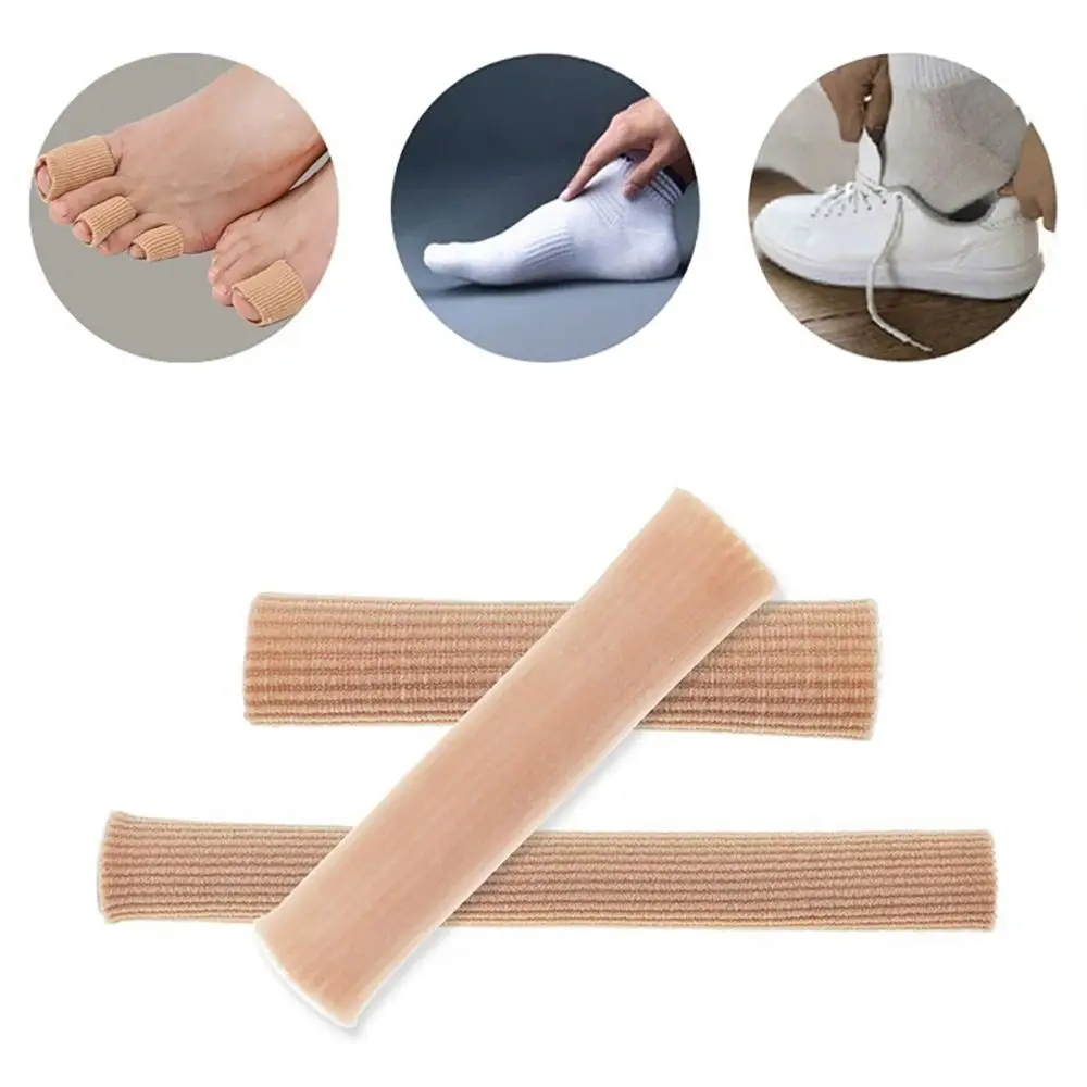 Fabric Toe Separator Finger Protector Applicator Corn Callus Remover Bunion Corrector Pedicure Pain Relief Tube Foot Care Tool