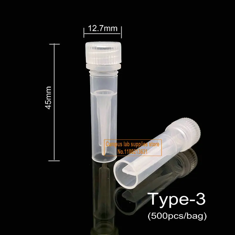 Cena 500 Sztuk/partia 0.5ml Plastikowa Rurka Do Zamrażania, Laboratorium Cryobial Z żelem Krzemionkowym Uszczelka Fiolki V-bottomed/płaskie Dno Probówki Ceny 500 Sztuk/partia 0.5ml Plastikowa Rurka Do Zamrażania, Laboratorium Cryobial Z żelem Krzemionkowym Uszczelka Fiolki V-bottomed/płaskie Dno Probówki