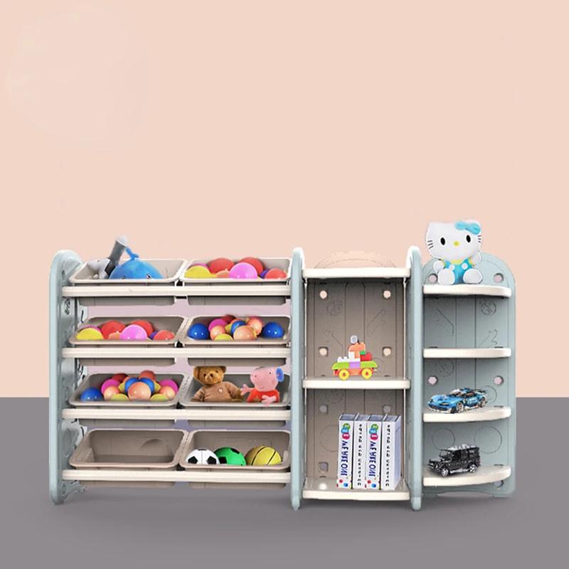 

Modern Style Large Shelf Toy Organizer Children Storage Cabinet Animal Shape Christmas Gift Living Room Kids Cabinets