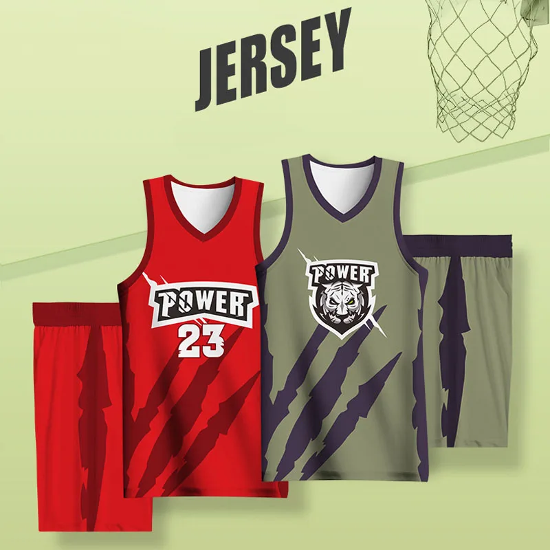 Basketball Sets For Men Custom Team Name Number Logo Printed Jerseys Shorts Sportswear Quick Dry Breathable Training Tracksuits