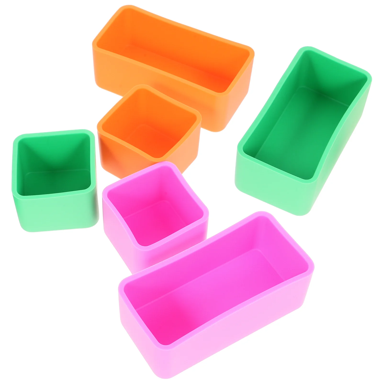 

6 Pcs Silicone Lunch Box Convenient Food Container Cupcake Containers Camping Compact Supply Silica Gel Accessory An Fittings