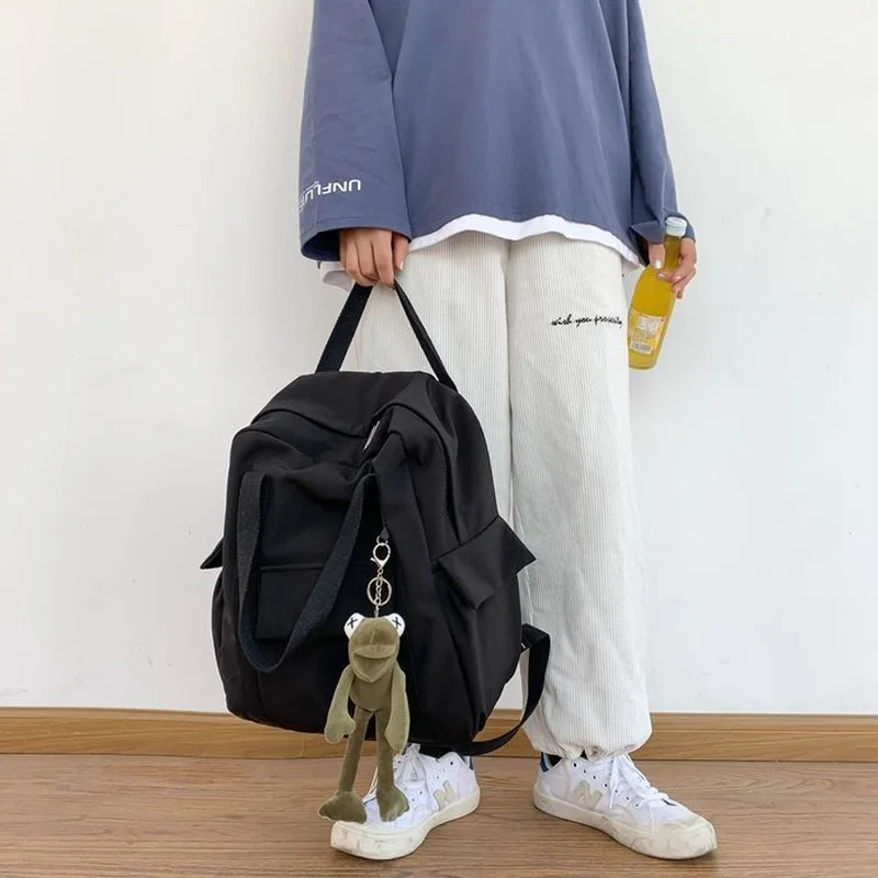 Xiaomi Backpacks Women Harajuku Multifunction Travel Large Capacity Backpack Retro Solid Waterproof Bag Students Preppy