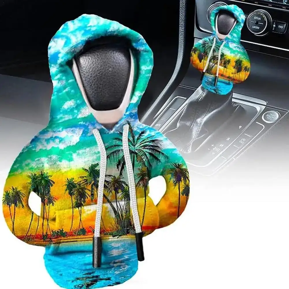 

New Style Universal Car Gear Shift Knob Cover Hoodies Handle Cover Gear Shift Grip Handle Knob Creativity Sweatshirt Cover