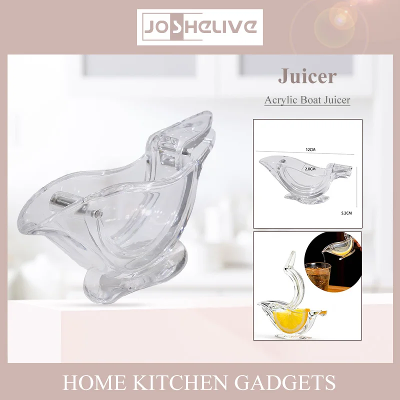 

Manual Lemon Clip Transparent Bird Shape Fruit Juicer Boat Juicers Orange Squeezer Machine Household Gadgets Kitchen Accessories