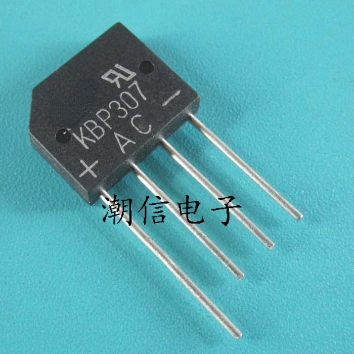 

50PCS/LOT NEW ORIGINAL KBP307 3A 700V Flat bridge Rectifier bridge stack