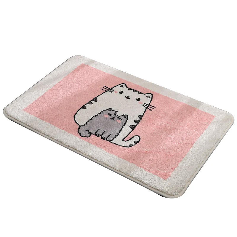 

Living Room Floor Mat Home Entrance Door Bathroom Non-slip Shower Absorbent Floor Mat New Cartoon Pattern Bedroom Bedside Carpet