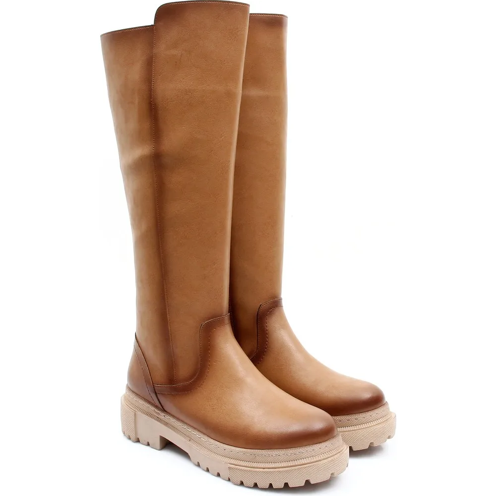 

Shipment (r) Round Toe Heels Zipper Women Casual Boots 37300