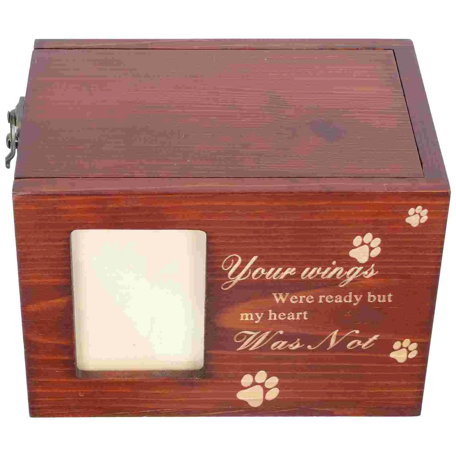 

Memorial Picture Frame Wood Cremation Box Necklace Urn Dog Picture Frame Box Ashes Urn Dog Memorial Gifts Animal Pet Urn