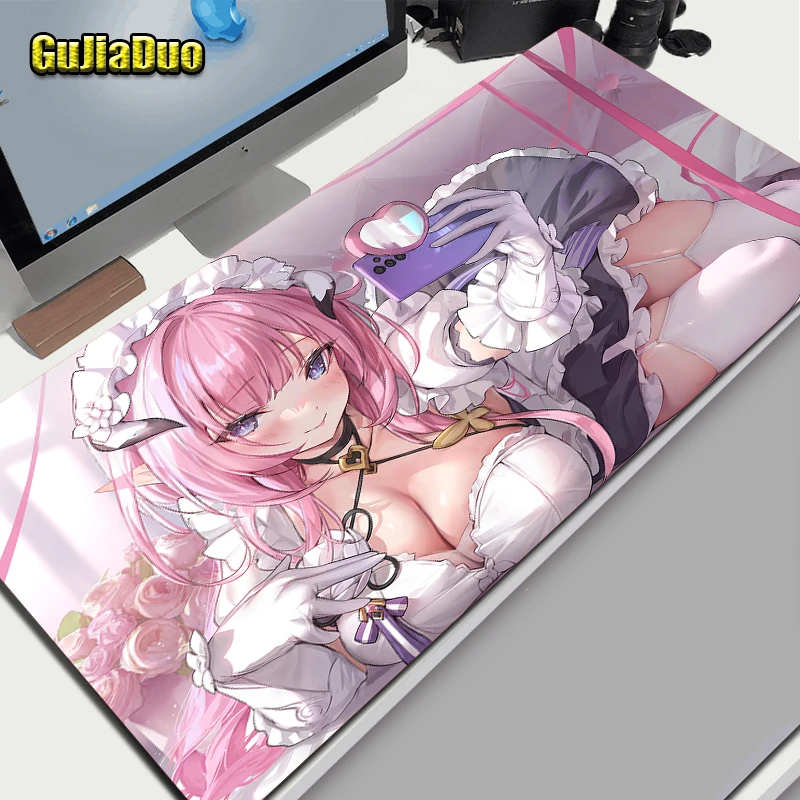 

Elysia Honkai Impact 3rd 40x90 Gamer Comic Mouse Pad XXL Large Size Laptop Play Mat Gaming Accessories Kawaii Anime Mousepad Rug