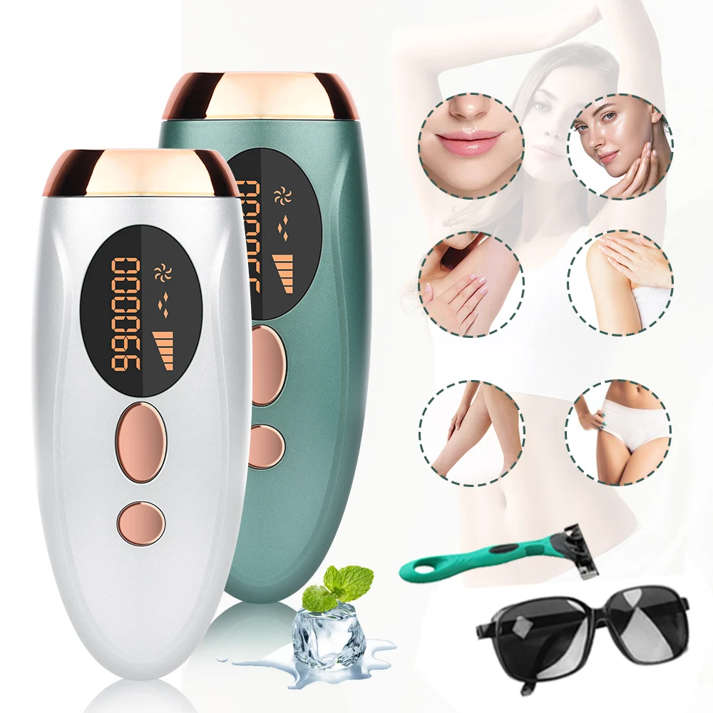 

IPL Hair Removal Device Professional Permanent Laser Epilator 990000 Flashes Electric IPL Laser Hair Remover for Underarm Leg