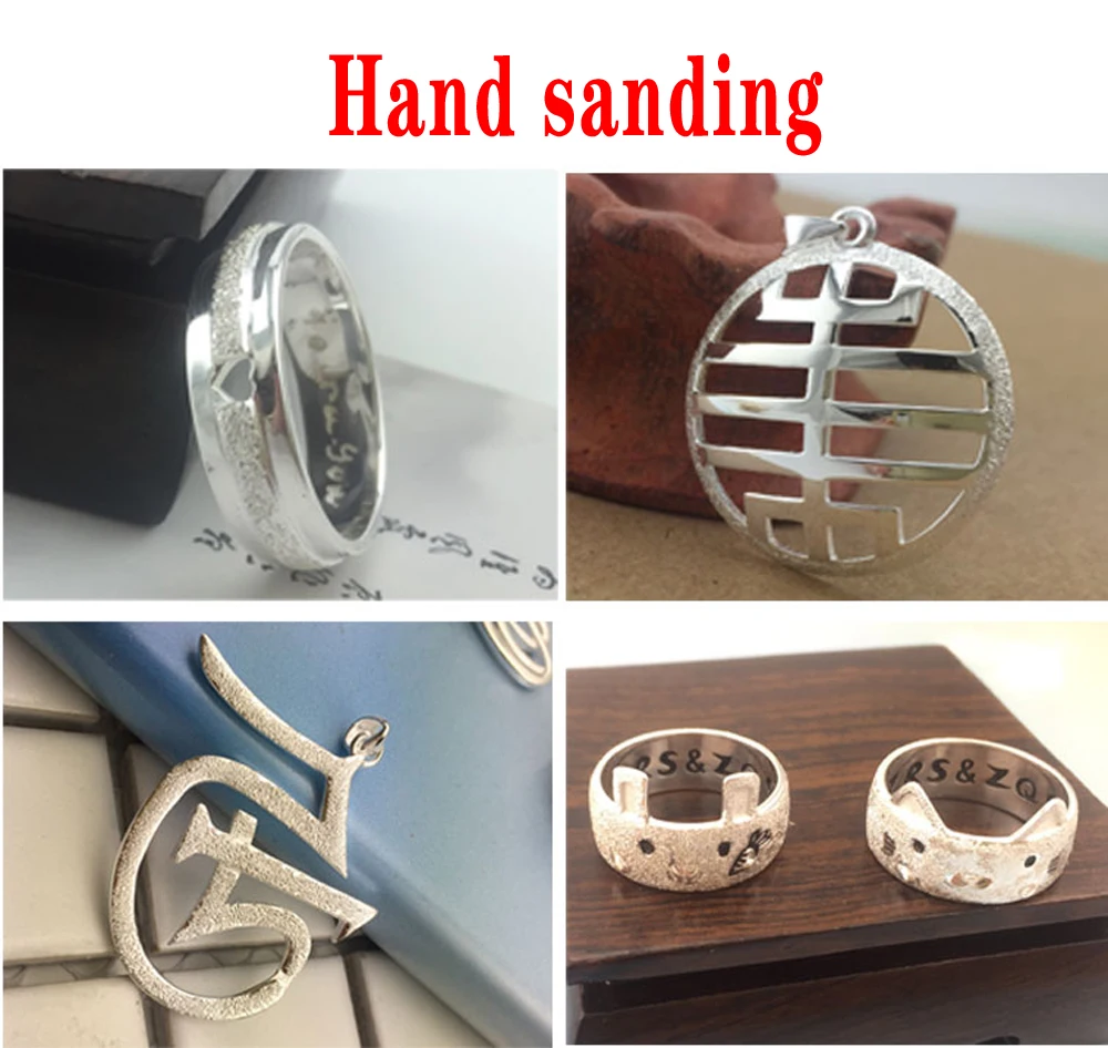 Customized Silver Ring 925 Sterling Silver Couple Competition Champion and Runner up DIY Hand Carved Original Pendant Silver Jew